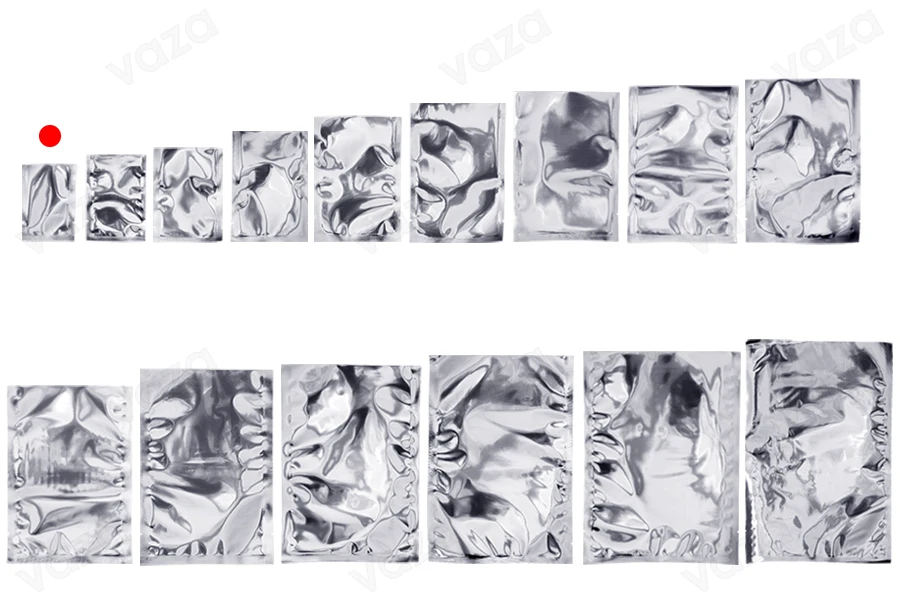 Aluminiumbeutel 50x70 mm mit der Möglichkeit der Heißsiegelung - 100 Stk-εικόνα_σύνθεση