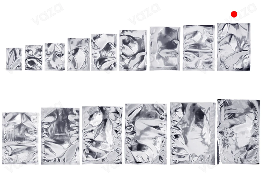 Bustine in alluminio 140x200 mm con possibilità di termosaldatura - 100 pz Bustine in alluminio 140x200 mm con possibilità di termosaldatura - 100 pz-gruppo_immagini