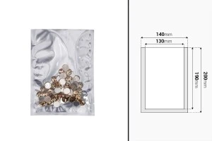 Aluminiumbeutel 140x200 mm mit der Möglichkeit der Heißsiegelung - 100 Stk-2