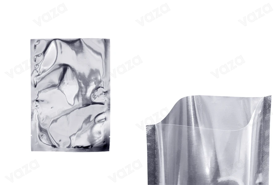 Bustine in alluminio 140x200 mm con possibilità di termosaldatura - 100 pz Bustine in alluminio 140x200 mm con possibilità di termosaldatura - 100 pz-immagine_prodotto