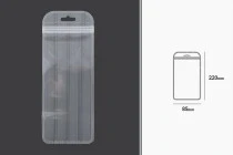 Σακουλάκια πλαστικά με κλείσιμο zip 85x220 mm ριγέ, διάφανα μπρος πίσω και τρύπα eurohole - 100 τμχ Σακουλάκια πλαστικά με κλείσιμο zip 85x220 mm ριγέ, διάφανα μπρος πίσω και τρύπα eurohole - 100 τμχ