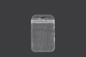 Σακουλάκια πλαστικά με κλείσιμο zip 85x130 mm ριγέ, διάφανα μπρος πίσω και τρύπα eurohole - 100 τμχ-1