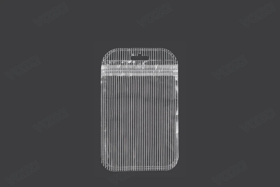 Σακουλάκια πλαστικά με κλείσιμο zip 85x130 mm ριγέ, διάφανα μπρος πίσω και τρύπα eurohole - 100 τμχ-εικόνα_προϊοντική