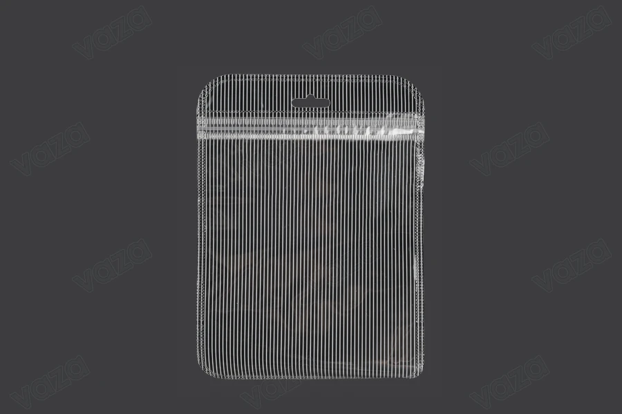 Σακουλάκια πλαστικά με κλείσιμο zip 122x170 mm ριγέ, διάφανα μπρος πίσω και τρύπα eurohole - 100 τμχ-εικόνα_προϊοντική
