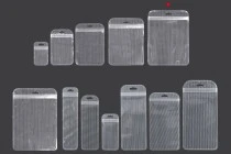 Σακουλάκια πλαστικά με κλείσιμο zip 150x200mm ριγέ, διάφανα μπρος πίσω και τρύπα eurohole - 100 τμχ Σακουλάκια πλαστικά με κλείσιμο zip 150x200mm ριγέ, διάφανα μπρος πίσω και τρύπα eurohole - 100 τμχ
