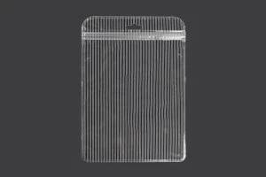 Σακουλάκια πλαστικά με κλείσιμο zip 160x220 mm ριγέ, διάφανα μπρος πίσω και τρύπα eurohole - 100 τμχ-1