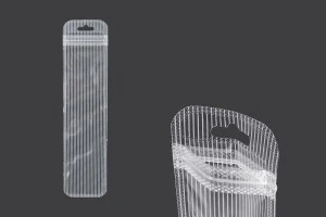 Σακουλάκια πλαστικά με κλείσιμο zip 55x220 mm ριγέ, διάφανα μπρος πίσω και τρύπα eurohole - 100 τμχ-1