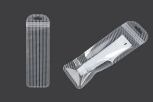 Σακουλάκια πλαστικά με κλείσιμο zip 60x185 mm ριγέ, διάφανα μπρος πίσω και τρύπα eurohole - 100 τμχ-6