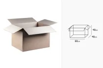 Χαρτοκιβώτιο 60x40x40 καφέ 3-φυλλο (για 48 φιάλες 750ml) - 15 τμχ Χαρτοκιβώτιο 60x40x40 καφέ 3-φυλλο (για 48 φιάλες 750ml) - 15 τμχ