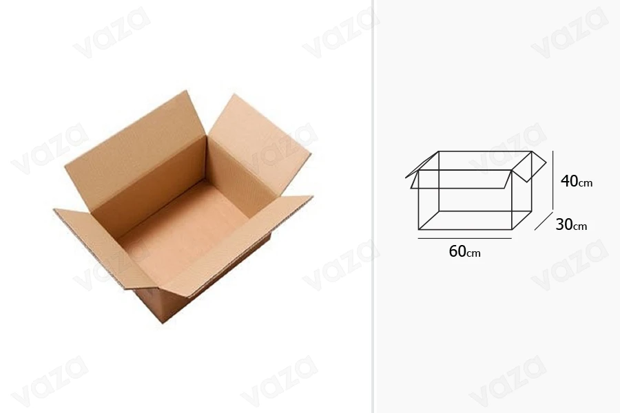 Χαρτοκιβώτιο 60x30x40 cm αφέ 3-φυλλο - 15 τμχ Χαρτοκιβώτιο 60x30x40 cm αφέ 3-φυλλο - 15 τμχ-εικόνα_διαστάσεις