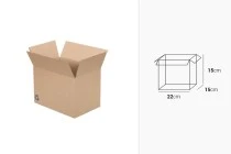 Χαρτοκιβώτιο 22x15x15 καφέ 3-φυλλο (No 12) - 25 τμχ Χαρτοκιβώτιο 22x15x15 καφέ 3-φυλλο (No 12) - 25 τμχ