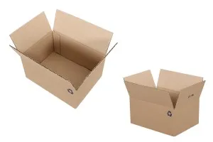 Boîte en carton aux dimensions 22 x 18 x 12 de couleur marron à 3 feuilles (No 13) - 25 pcs-1