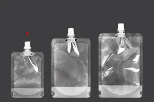 Transparent Doypack stand-up spout pouch with white cap, 100 ml - 50 pcs.-2