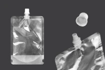 Συσκευασία (ασκός) τύπου Doy Pack διάφανη 500 ml με λευκό καπάκι ασφαλείας - 50 τμχ Συσκευασία (ασκός) τύπου Doy Pack διάφανη 500 ml με λευκό καπάκι ασφαλείας - 50 τμχ
