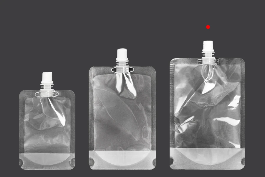 Συσκευασία (ασκός) τύπου Doy Pack διάφανη 500 ml με λευκό καπάκι ασφαλείας - 50 τμχ Συσκευασία (ασκός) τύπου Doy Pack διάφανη 500 ml με λευκό καπάκι ασφαλείας - 50 τμχ