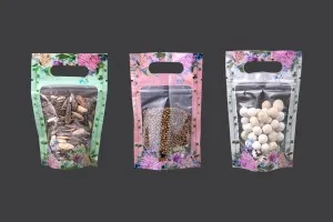 Σακουλάκια τύπου Doy Pack 100x35x150 mm διάφανα με κλείσιμο "zip", χειρολαβή και δυνατότητα σφράγισης με θερμοκόλληση - 50 τμχ-3
