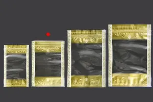 Σακουλάκια τύπου Doy Pack 150x40x210 mm διάφανα με κλείσιμο zip και δυνατότητα σφράγισης με θερμοκόλληση - 50 τμχ-3