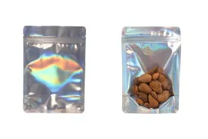 Aluminiumbeutel vom Typ Doy Pack, transparent mit Reißverschluss und der Möglichkeit, mit Heißsiegeln zu versiegeln 140x40x200 mm - 50 Stück-5