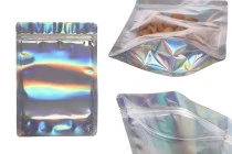 Σακουλάκια αλουμινίου τύπου Doy Pack, διάφανα μπροστά με κλείσιμο "zip" και δυνατότητα σφράγισης με θερμοκόλληση 180x40x255 mm - 50 τμχ Σακουλάκια αλουμινίου τύπου Doy Pack, διάφανα μπροστά με κλείσιμο "zip" και δυνατότητα σφράγισης με θερμοκόλληση 180x40x255 mm - 50 τμχ
