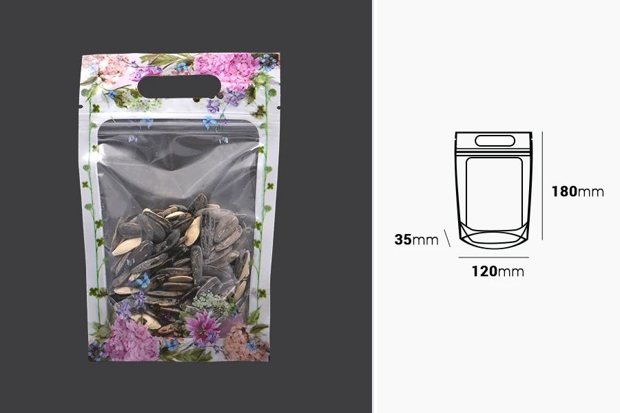 Σακουλάκια τύπου Doy Pack 120x35x180 mm διάφανα με κλείσιμο "zip", χειρολαβή και δυνατότητα σφράγισης με θερμοκόλληση - 50 τμχ Σακουλάκια τύπου Doy Pack 120x35x180 mm διάφανα με κλείσιμο "zip", χειρολαβή και δυνατότητα σφράγισης με θερμοκόλληση - 50 τμχ