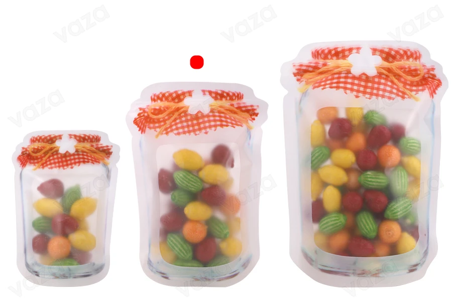 Σακουλάκια τύπου Doy Pack σε σχήμα βάζου 135x35x195 mm με κλείσιμο ''zip'' - 50 τμχ Σακουλάκια τύπου Doy Pack σε σχήμα βάζου 135x35x195 mm με κλείσιμο ''zip'' - 50 τμχ-