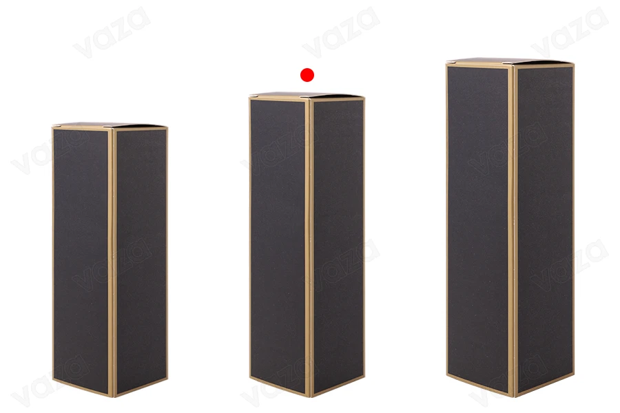 Kuti letre 38x38x136 mm me vijë të artë - 20 copë Kuti letre 38x38x136 mm me vijë të artë - 20 copë-εικόνα_σύνθεση