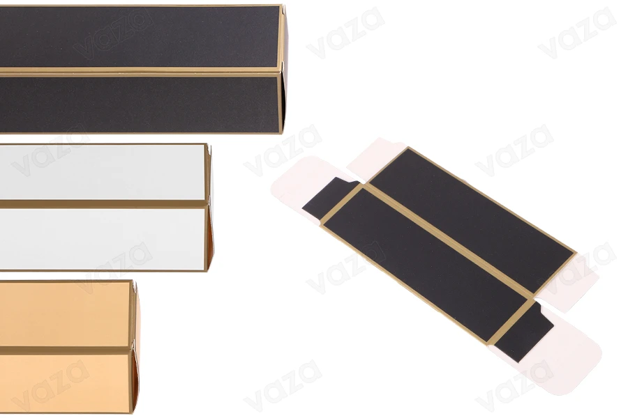 Golden edge paper box in size 45x45x160 mm - 20 pcs Golden edge paper box in size 45x45x160 mm - 20 pcs-εικόνα_σύνθεση