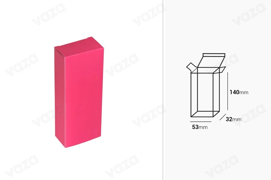 Paper box 53x32x140 in various colors - 50 pcs-image_dimensions