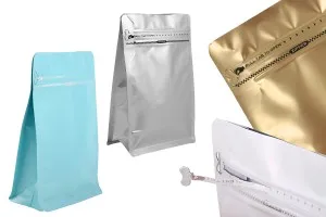 Σακουλάκια αλουμινίου τύπου Doy Pack, κλείσιμο με θερμοκόλληση, άνοιγμα με ταινία ασφαλείας και χρήση του zipper 130x70x200 mm - 25 τμχ-2