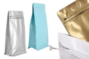 Σακουλάκια αλουμινίου τύπου Doy Pack, κλείσιμο με θερμοκόλληση, άνοιγμα με ταινία ασφαλείας και χρήση του zipper 135x75x265 mm - 25 τμχ-2