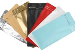 Σακουλάκια αλουμινίου τύπου Doy Pack, κλείσιμο με θερμοκόλληση, άνοιγμα με ταινία ασφαλείας και χρήση του zipper 150x95x325 mm - 25 τμχ-6
