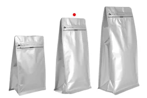 Aluminium-Doypack-Standbodenbeutel mit Ventil, Heißsiegelverschluss, Sicherheitsöffnungsband und Reißverschluss 135x75x265 mm - 25 Stk-7