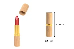 Bamboo case lip stick - 6 pcs-2