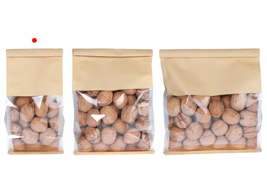 Bags with transparency 130x110x280 mm and wire for closure (tin-tie)