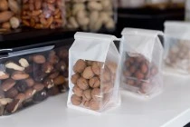 Bags with transparency 130x110x280 mm and wire for closure (tin-tie)