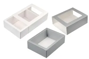 Χάρτινο κουτί συσκευασίας 170x130x52 mm συρταρωτό με παράθυρο - 12 τμχ-3