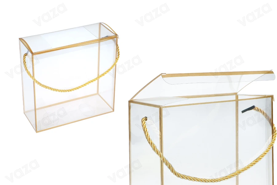 Κουτί - τσαντάκι δώρου 140x75x140 mm πλαστικό διάφανο με κορδόνι για χερούλι - 12 τμχ Κουτί - τσαντάκι δώρου 140x75x140 mm πλαστικό διάφανο με κορδόνι για χερούλι - 12 τμχ-εικόνα_προϊοντική