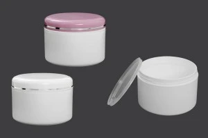 Πλαστικό βάζο για κρέμες 300 ml με πλαστικό παρέμβυσμα-1