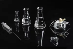 Beuta conica di vetro (Erlenmeyer) da 10 ml con indicazioni di volumetria-5