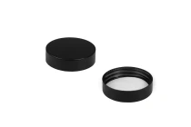 Kunststoffdeckel in mattschwarzer Farbe mit Innendichtung Kunststoffdeckel in mattschwarzer Farbe mit Innendichtung-produktbild