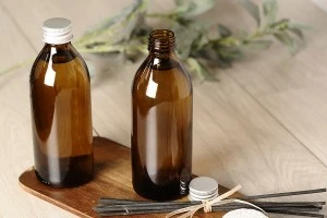 Bottiglia da 250ml in vetro ambrato  per profumi e oli essenziali (PP24)-3