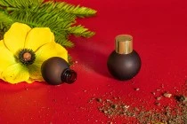 Μπουκάλι 30 ml γυάλινο, σφαιρικό σε χρώμα καραμελέ αμμοβολής Μπουκάλι 30 ml γυάλινο, σφαιρικό σε χρώμα καραμελέ αμμοβολής