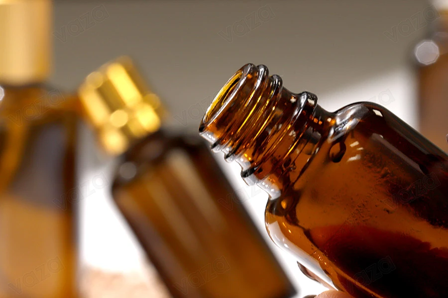 Μπουκαλάκι 30 ml για αιθέρια έλαια γυάλινο, οβάλ σε καραμελέ χρώμα (PP18) Μπουκαλάκι 30 ml για αιθέρια έλαια γυάλινο, οβάλ σε καραμελέ χρώμα (PP18)-εικόνα_σύνθεση