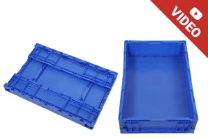 Collapsable box 650x435x160 mm in blue color-1