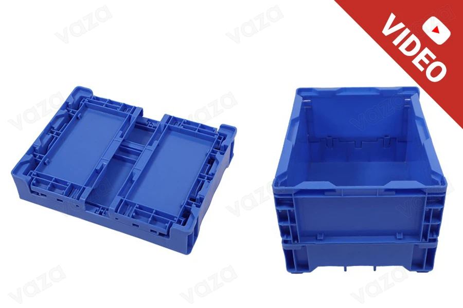 Scatola pieghevole di dimensioni 365x275x160 mm di colore blu-εικόνα_προϊοντική