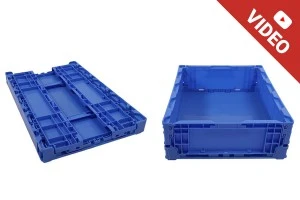 Collapsable box 550x365x110 mm in blue color-1