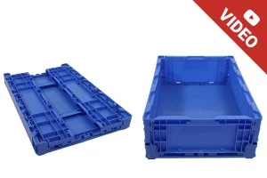 Collapsable box 550x365x160 mm in blue color-1