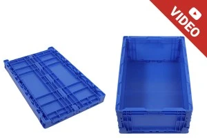 Collapsable box 550x365x210 mm in blue color-1