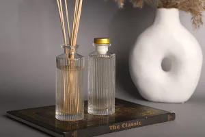 Dekorative gestreifte Glasflasche 150 ml für Schilfrohrdiffusor-3