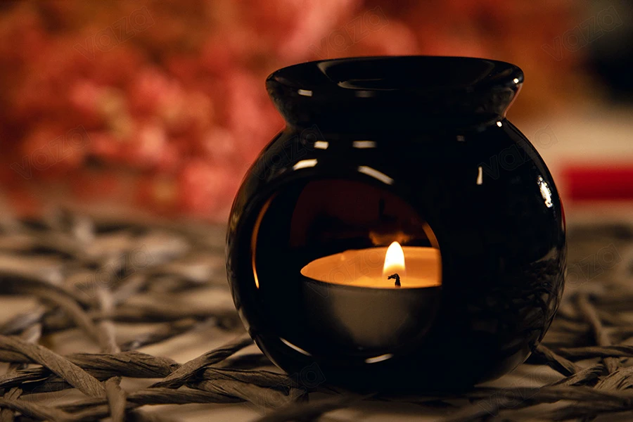 Κεραμικός αρωματιστής για wax melts και έλαια σε διάφορα χρώματα-εικόνα_σύνθεση